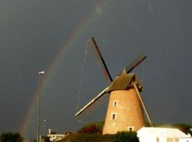 La fin de la fête du moulin a été très arrosée ! (Photo Serge Guerlus)