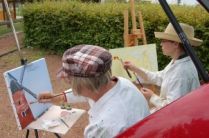 les peintres croquent le moulin
