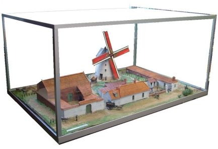 La maquette du site du moulin vers 1900