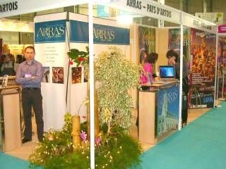 le stand d‘ARRAS - PAYS D‘ARTOIS qui nous a accueilli sur leur espace animations