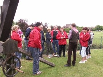 Max et José, entre autres guides, ont donné toutes les explications utiles sur notre moulin
